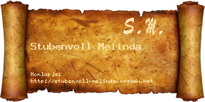 Stubenvoll Melinda névjegykártya